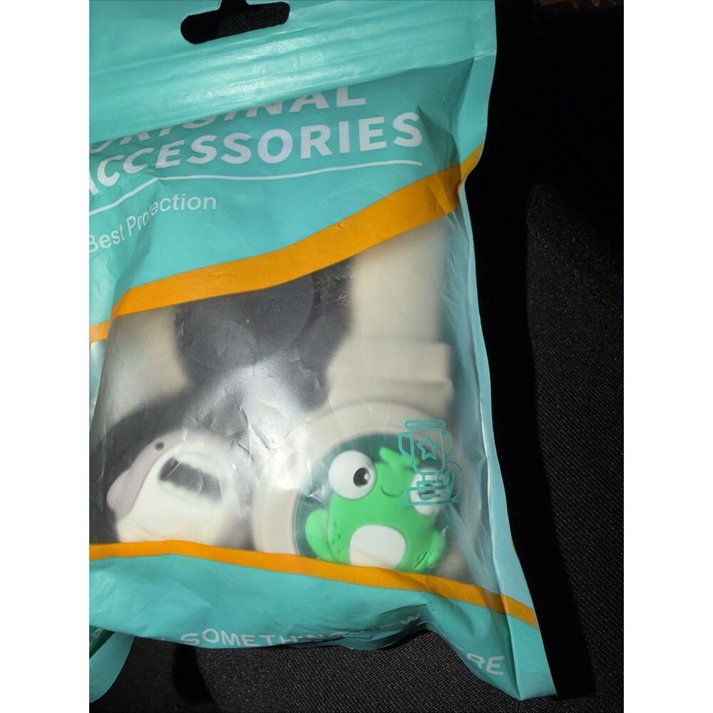 Air Tag Pin Holder.Perfect For Keeping Track Of The Children.1 Shark, 1 Frog New